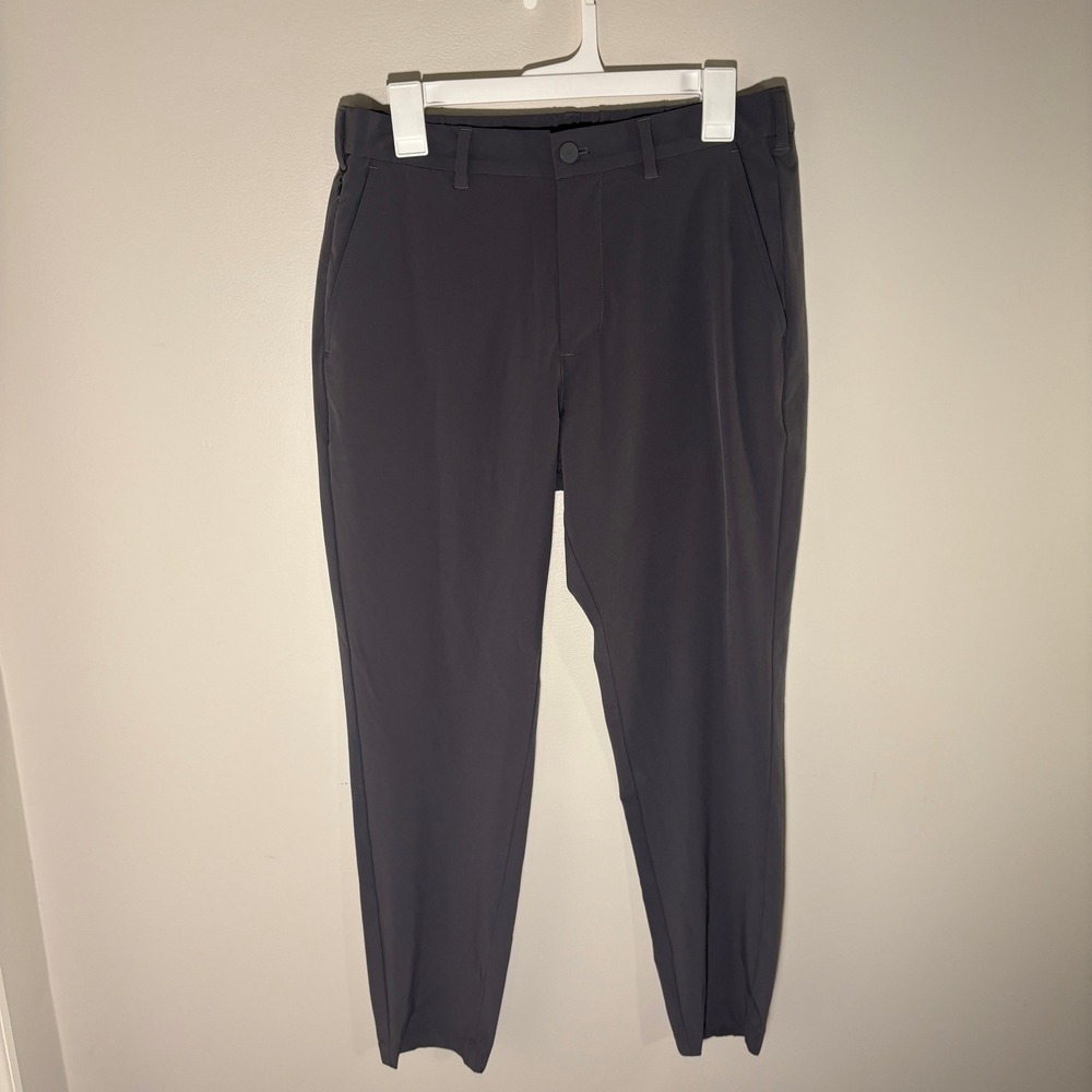 Mizzen+Main Mens Helmsman Jogger Pants Charcoal Gray Stretch 32W